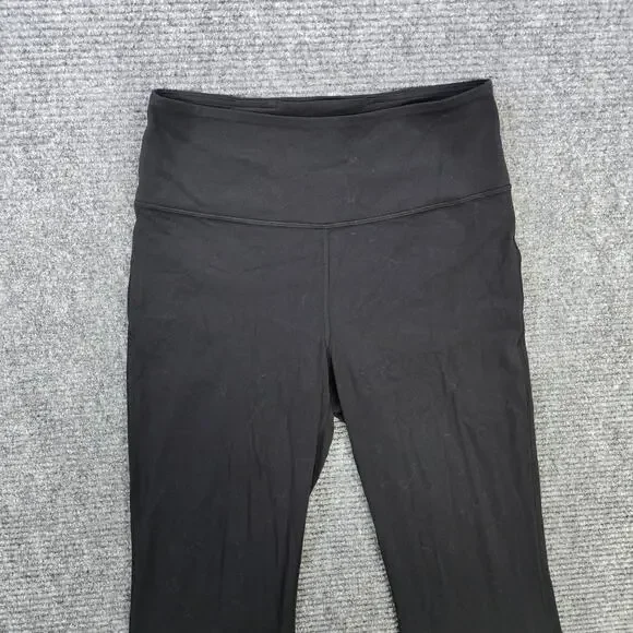 Lululemon Groove Pant Womens 10 Black Nulu High Rise Flared Yoga - Picture 4 of 6